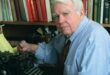 Andy Rooney at his typewriter