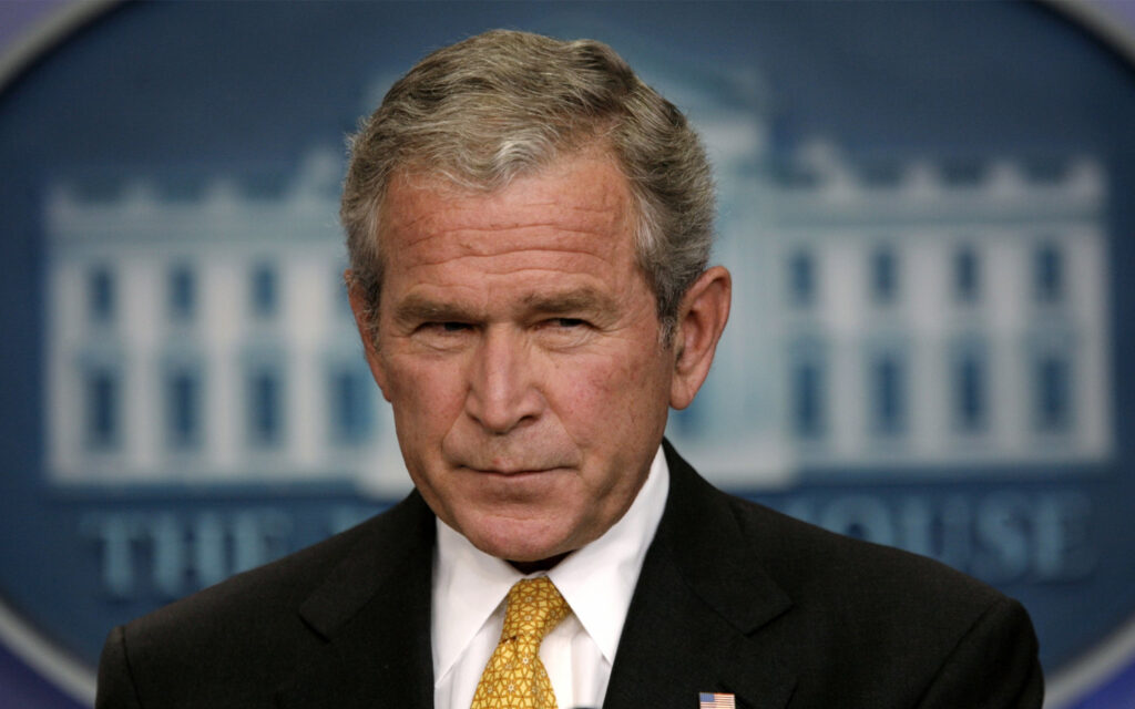 Serious photo of G.W. Bush