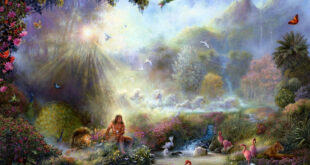 The Garden of Eden as painted by artist, Akiane Kramarik