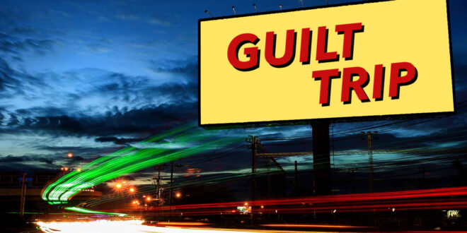 Billboard reading Guilt Trip