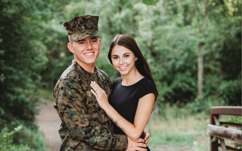 Marine and girlfriend