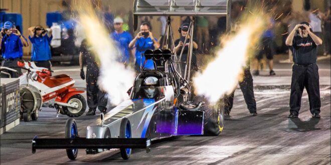 dragster taking off