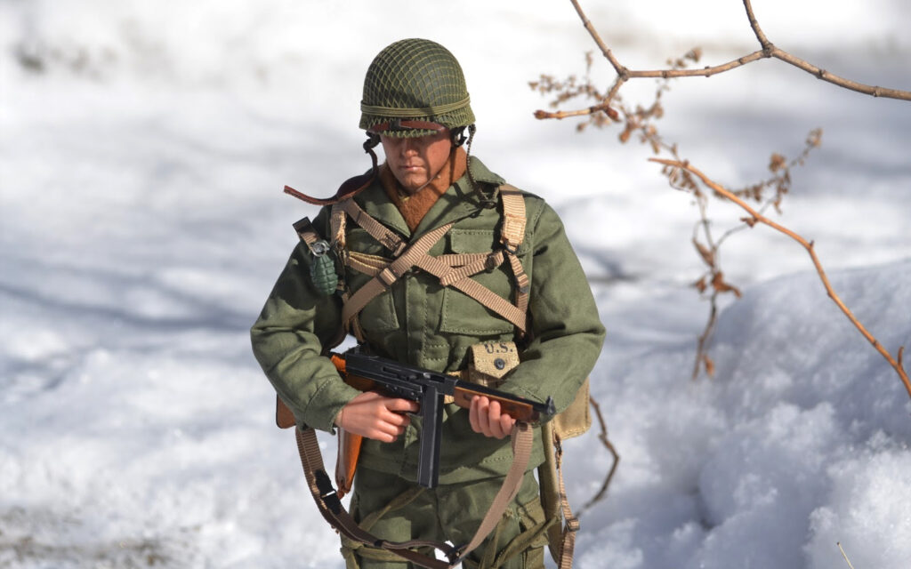 Soldier in the snow