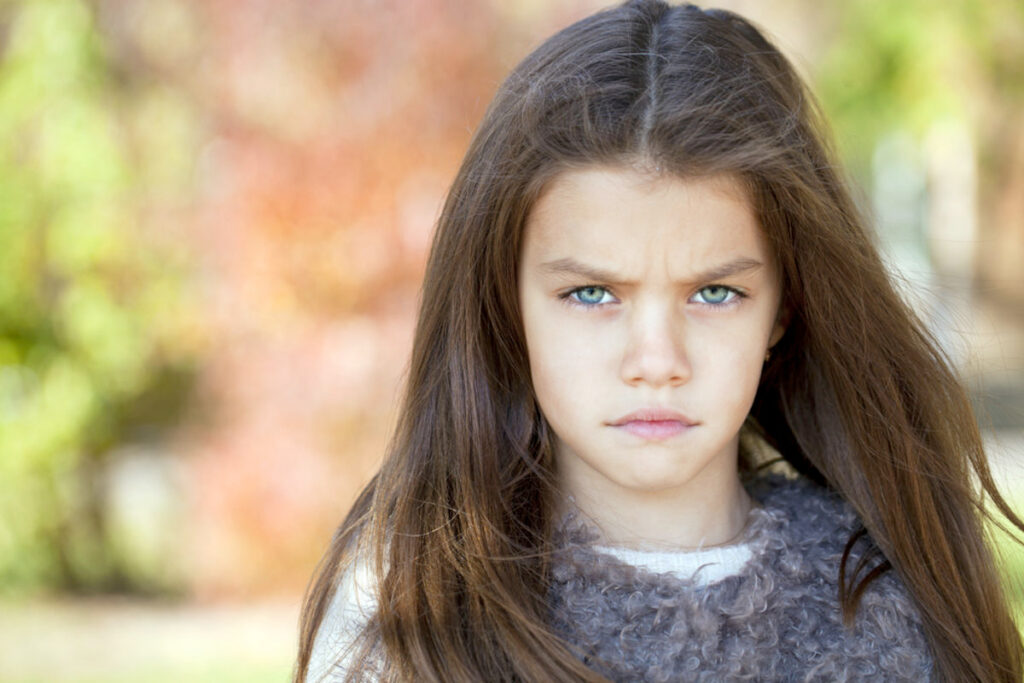angry little girl