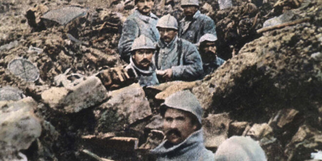 German soldiers in trenches