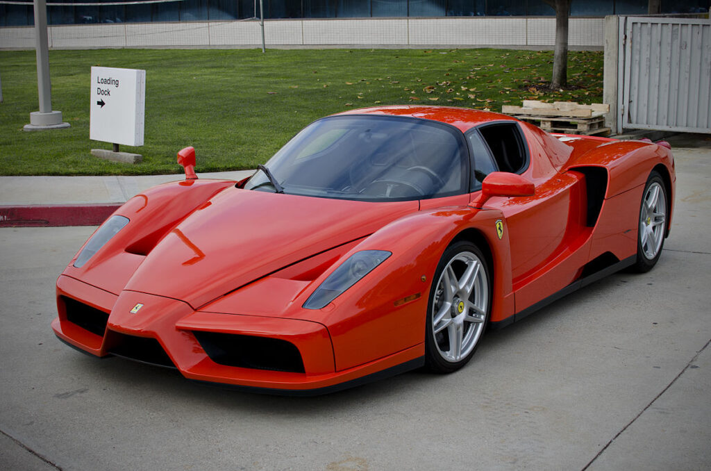 Red Ferrari Parked in Loading Dock for funny stories