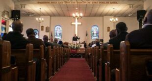 Funeral story at a Christian Church