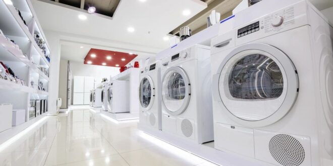 washing machines for sale at appliance store