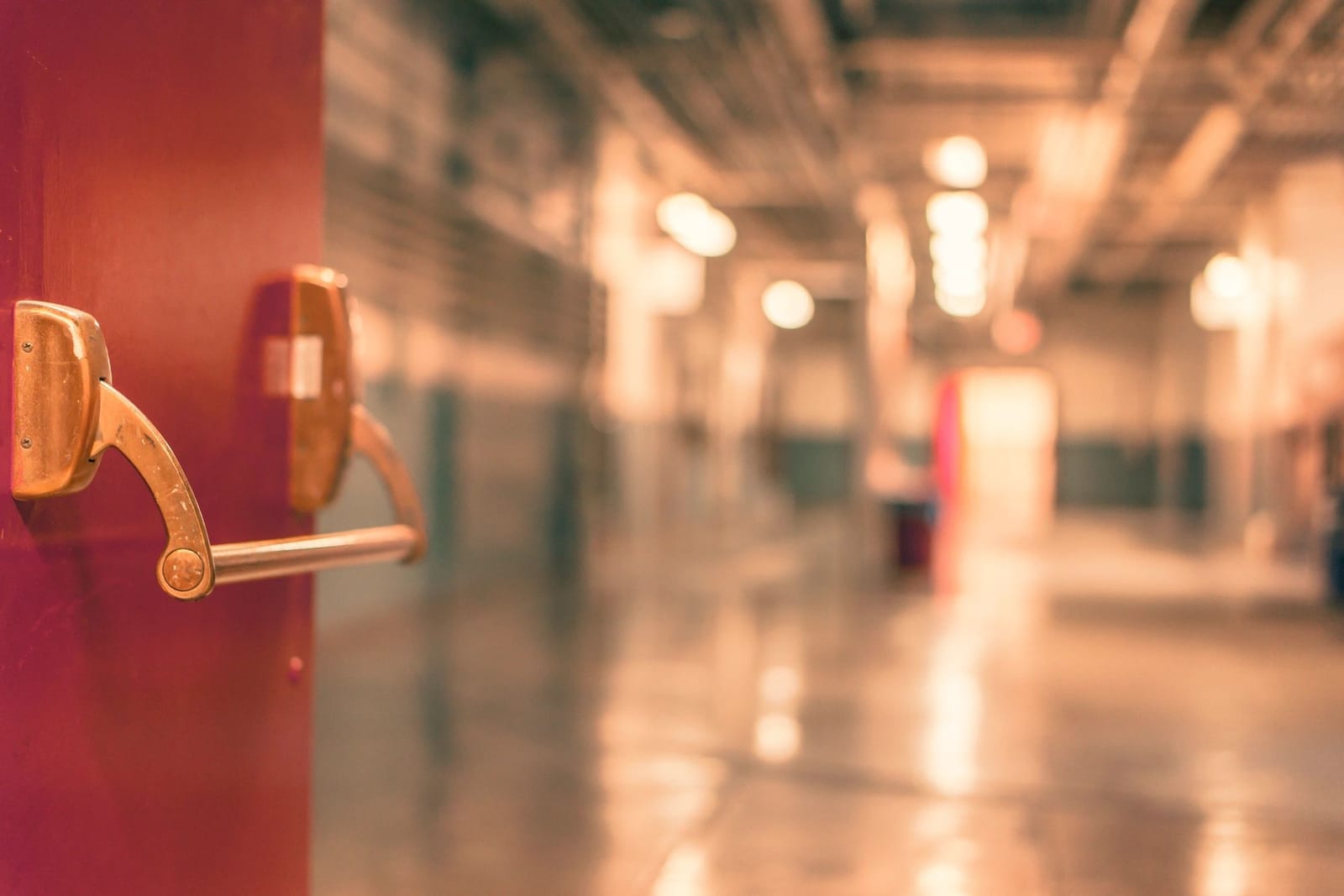 High school hallway