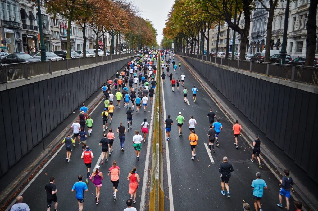 Marathon of runners