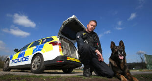 policeman with dog