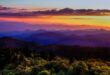 Virgina mountain tops at sunset