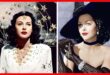 2 color photos of Hedy Lamarr