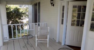 Old white porch