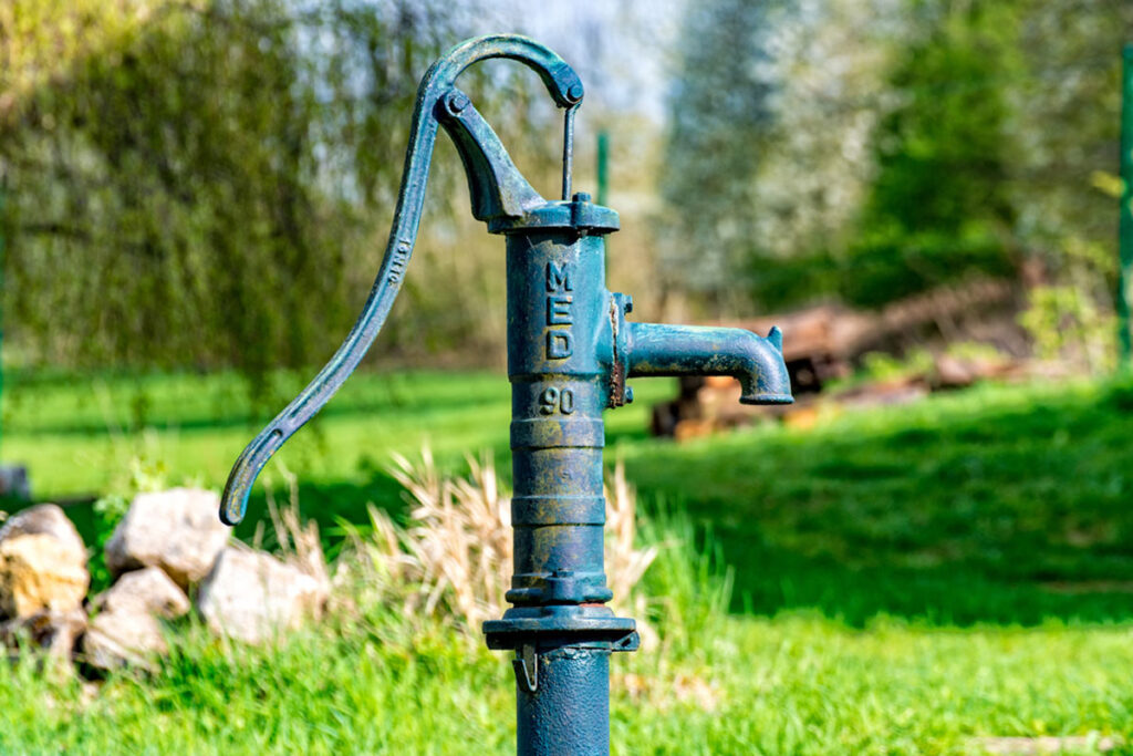 blue well pump